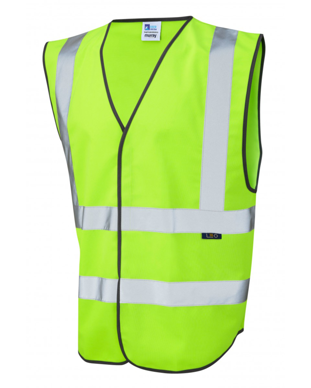 Coloured Hi Vis Vest with ID Pocket Front | Murray Uniforms Australia