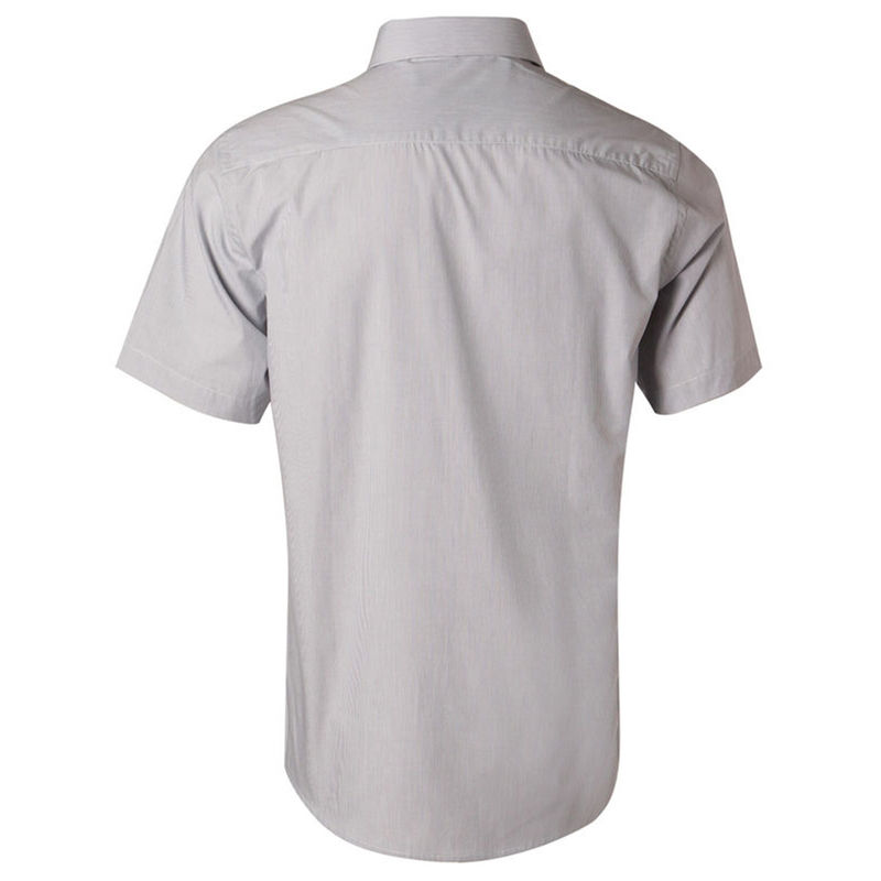 Men's Fine Stripe Short Sleeve Shirt | Murray Uniforms Australia