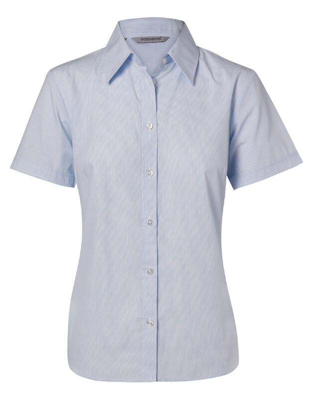 Women's Fine Stripe Short Sleeve Shirt | Murray Uniforms Australia
