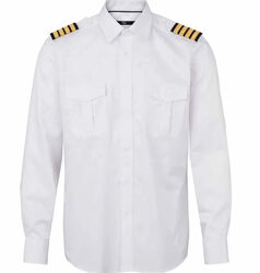 Pilot Shirt Cotton Rich White